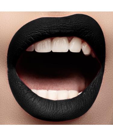 Black Matte Lipstick - Lightweight, Velvet Smooth Finish, Long Lasting & Waterproof - Buy Online on SooperMarket.com