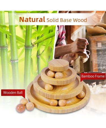 Interactive Cat Ball Track Toy with Removable Balls - 3-Layer Kitty Roller Tower for Mental and Physical Exercise | Fun DIY Circle Track for Kittens - Buy Online on SooperMarket.com