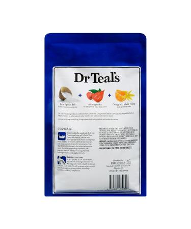 Dr Teal's Epsom Salt Calm Your Mind with Ashwagandha - 1.36 kg | Relaxation & Stress Relief | International Shipping Available - Buy Online on SooperMarket.com