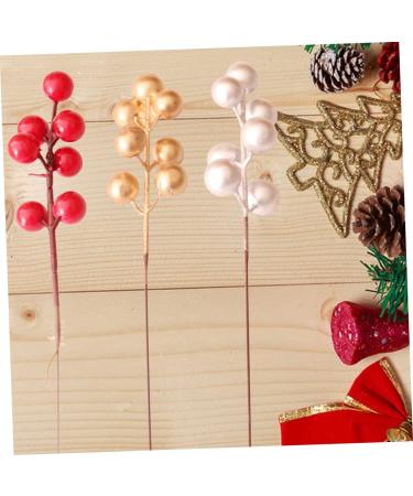 Warmhm 60 Pcs Christmas Fruit Diy Floral Art Plant Simulation Flower Branch Red Berry Stems Tree Decorations Red Berries Picks Christmas Berry Branch Winter Christmas Tree Wreath Foam Redx3pcs 17x3cmx3pcs - Buy Online on SooperMarket.com