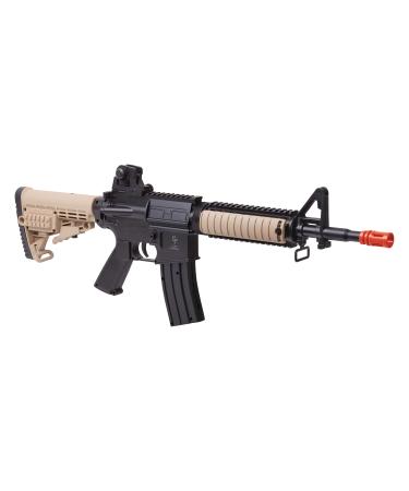 GAME FACE GFR37 Elite Renegade Spring-Powered Single-Shot Airsoft Rifle, Dark Earth/Black