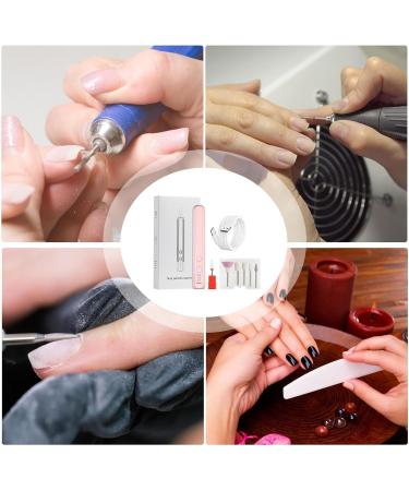 Evember Electric Filer for Nail Electric Nail File Set | Compact Portable Design Electric Filer Hand Foot Care Tool for Nail Grind Sakura Pink English Version  - Buy Online on SooperMarket.com