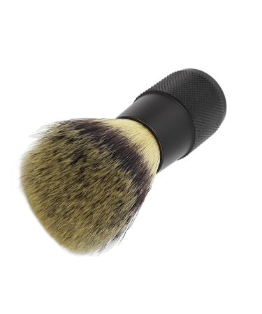 Foaming Synthetic Beard Brush for Men - Soft Cleaning Brush with Black Handle | Premium Quality & Fine Workmanship - Buy Online on SooperMarket.com