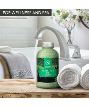 Bathing Salt Spruce 600g - Sea Salt with Essential Oil for Relaxation Stress Relief & Aromatherapy - Christmas Tree Fragrance - Buy Online on SooperMarket.com