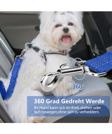 Oyefly Universal Dog Seat Belt Elastic Safety Belt for Dogs & Cats | Strong Carabiners | Fits All Car Types (Blue) - Buy Online on SooperMarket.com