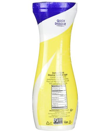 Domino White Sugar Pure Cane Superfine 12 oz Quick Dissolve - 1 Pack - Buy Online on SooperMarket.com