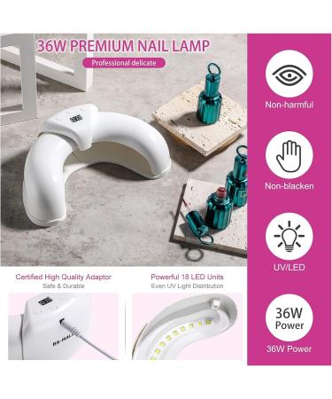 BS-MALL Gel UV LED Nail Lamp 36W with 3 Timer Settings and Scalable Design - Buy Online on SooperMarket.com