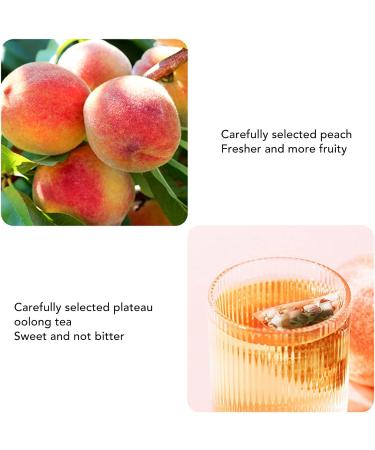 Socobeta 66g 22 Sticks of Peach Oolong Tea Individually Packaged Fruit Tea Bags Leisure Time Drinking 66g for Tea Tasting and Gift Giving - Buy Online on SooperMarket.com