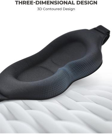 NIMOOD 3D Sleep Mask for Women and Men - Adjustable Strap, 100% Light Blocking, Breathable Blindfold for Side Sleepers - Buy Online on SooperMarket.com