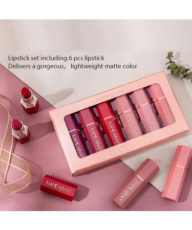 CCbeauty Matte Lipstick Set - 6 Colors Waterproof Long Lasting Nude Lip Stick Gift for Her - Mothers Day Gift Set - Buy Online on SooperMarket.com