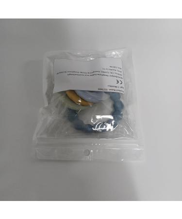 BPA-Free Baby Bite Ring Toy Keys | Teething Aid for Babies 3+ Months | Blue Bite Ring - Buy Online on SooperMarket.com