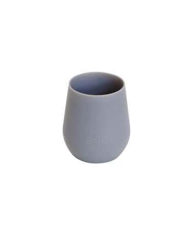 ez pz Tiny Cup (Gray) - 100% Silicone Training Cup for Infants - Designed by a Pediatric Feeding Specialist - 4 months+ - Baby-led Weaning Gear & Baby Gift