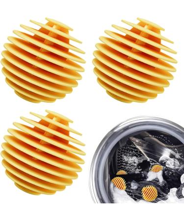 Washing Machine Balls Soft Washing Balls 3 Pcs Machine Ball Softener Tpr Reusable Laundry Balls Quick Drying Washing Balls Deep Cleaning Machine Balls Laundry Softener Balls Yellow - Buy Online on SooperMarket.com