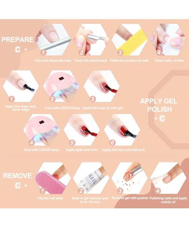 COSCELIA UV LED Nail Lamp 36W | Portable Gel Nail Dryer with Timer | Professional Nail Hardening Lamp (Pink) - Buy Online on SooperMarket.com