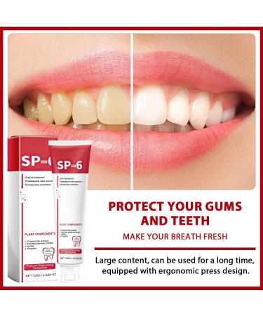 SP-6 Probiotic Whitening Toothpaste - Ultra Whitening & Deep Cleaning - Brighten Your Smile - Buy Online on SooperMarket.com