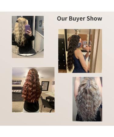 1 Inch Pink 3 Barrel Curling Iron Wand with LCD Display - Ceramic Tourmaline, Dual Voltage Hair Crimper for Waves, Adjustable Temperature, Portable and Quick Heating - Buy Online on SooperMarket.com