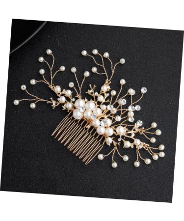 Angoily Tiara Bride Insert Comb Women Hairpin Bridal Headdress Wedding Miss Hair Comb - Buy Online on SooperMarket.com