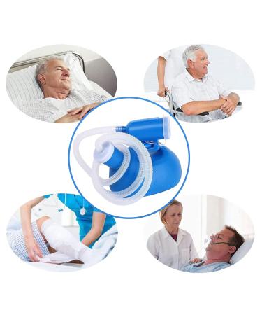 Leakproof Urinal Unisex Urinal Pee Bottle Urinals for Men Spill Proof 2000ML Portable Urine Mobile Bottle Bed Pan(Blue) - Buy Online on SooperMarket.com