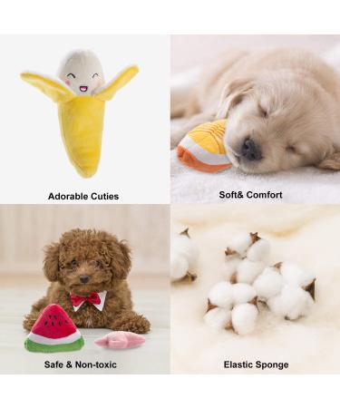 Cute Plush Dog Squeaky Toys 12PCS for Small Medium Puppies - Chew Toys Combo - Buy Online on SooperMarket.com