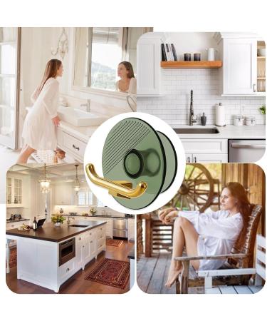 Veeteah Plug-in Cable Holder & Organizer - Toothbrush & Razor Hook Drill-Free Self-Adhesive Storage in Translucent Green - Buy Online on SooperMarket.com