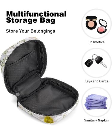 Anna Cowper Daisy Composition Sanitary Napkin Storage Bag | Menstrual Cup Pouch | Nursing Pad Holder | Portable Period Bag for Women & Teen Girls - Multi-colored - Buy Online on SooperMarket.com