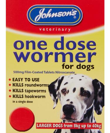 Johnson's One Dose Easy Wormer for Dogs and Puppies 8 - 40 kg