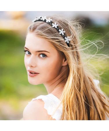 Double Bangs Hairstyle Hairpin Headband - 6 Piece Set - Korean Braided Headbands for Women and Girls - Classic Style - Buy Online on SooperMarket.com