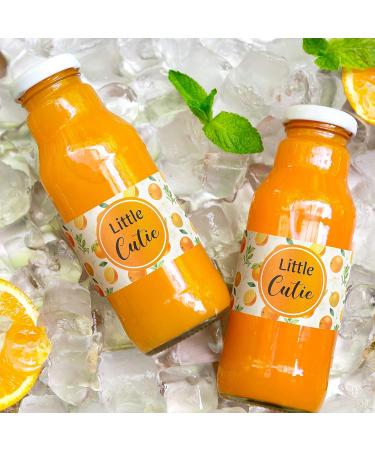 48 Pieces Little Cutie Baby Shower Water Bottle Labels - Waterproof Oranges Bottle Wrappers for Unisex Baby Shower Favors - Buy Online on SooperMarket.com