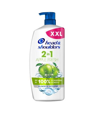 Head & Shoulders 2-in-1 anti-dandruff shampoo and rinsing (900 ml) women and men hair care combination anti-hair loss against itchy scalp greasy hair Apple Fresh