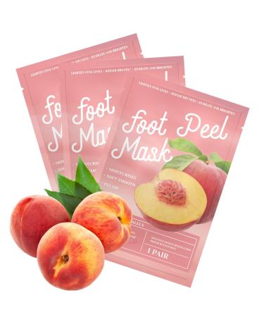Foot mask 3 pair of foot peeling mask cornea remove foot mask foot mask socks Moisturizing ends for dry and cracked feet foot spa for men and women #9*3Stk