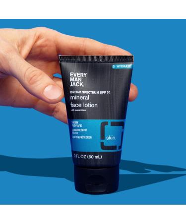 Every Man Jack Men's Mineral Face Lotion SPF 30 Sunscreen - 2FL Oz 2 Pack - Buy Online on SooperMarket.com