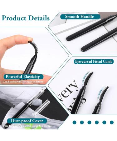 3 Pieces Eyelash Comb Mascara Bars Eyelash Separator Brush Eyelash Definer with Dust Cover Black Eyebrow Brush and Eyelash Separation Tool for Separating Eyelashes - Buy Online on SooperMarket.com