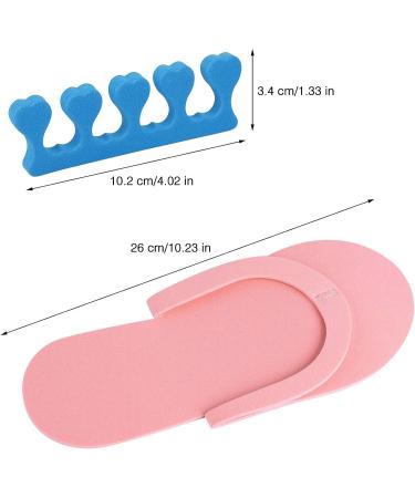 24 Pair Disposable Flip Flops Foam Slippers for Kid Parties | Toe Separators Bulk included - Random Color - Tbestmax - Buy Online on SooperMarket.com