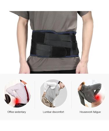 Adjustable Lumbar Support Belt - Breathable Waist Support with Steel Plate for Herniated Disc & Exercise - Ideal for Back Pain Relief - Buy Online on SooperMarket.com