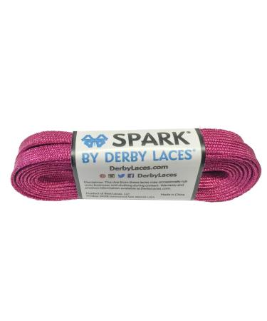 Derby Laces Pink 60 Inch Spark Skate Lace for Roller Derby, Hockey and Ice Skates, and Boots