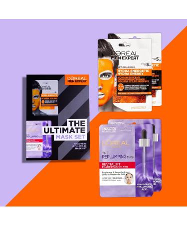 L'Or al Men Expert and L'Or al Paris The Ultimate Mask Gift Set Complete His and Hers Mask Gift Set with 4 Tissue Masks Gift Set for both Men and Women - Buy Online on SooperMarket.com