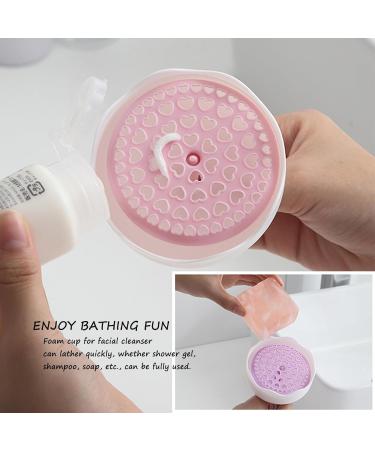 Portable Plastic Facial Cleanser Foamer Cup Travel Skin Care Foam Maker for Rich Lather (Purple) | Shop Now - Buy Online on SooperMarket.com