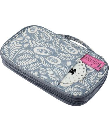 Coopay Crochet Hook Case Organizer Storage Bag - Portable Travel Knitting Needle Case for Crochet Hooks and Knitting Needles - Gray Blue - Up to 11 - Buy Online on SooperMarket.com
