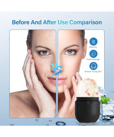 Buy Ice Roller for Face & Eye - Brighten Skin Enhance Glow Reduce Fine Lines & Acne | Skin Care Kit (Black - Buy Online on SooperMarket.com