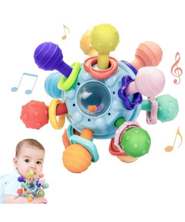 Accevo bite ring baby baby toy from 3 months soft silicone tooth aid baby toys from 6 months bite ring baby for bite tube baby gripping baby gift baby toys 6 months.