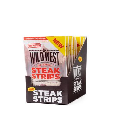 Wild West Steak Strips 16 x 60g original beef beef jery high protein dry meat protein snack original 60 g (16 Pack)