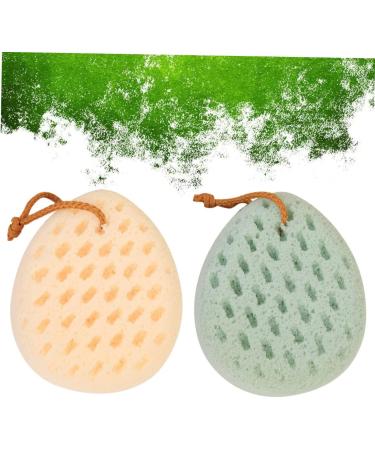 Beavorty 2pcs Face & Body Sponge Bath Scrubber Set - Exfoliating Loofah Shower Brush and Towel - Buy Online on SooperMarket.com