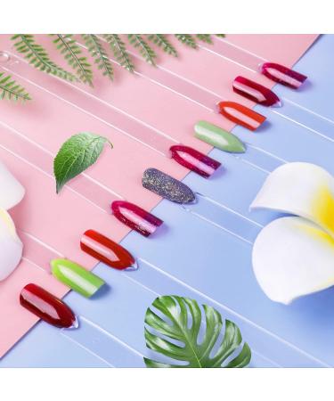 100PCS Transparent Nail Art Tips Swatch Sticks for Gel Polish Practice - DIY Christmas Gifts for Women - Buy Online on SooperMarket.com