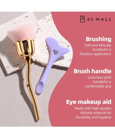 BS-MALL Powder Brush Set - Rose Flower Shape Foundation & Eye Makeup Tools for Flawless Application | International Shipping Available - Buy Online on SooperMarket.com