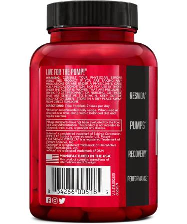 BSN Nitrix 2.0 - Unflavored Nitric Oxide Precursor Tablets - 90 Count - Buy Online on SooperMarket.com