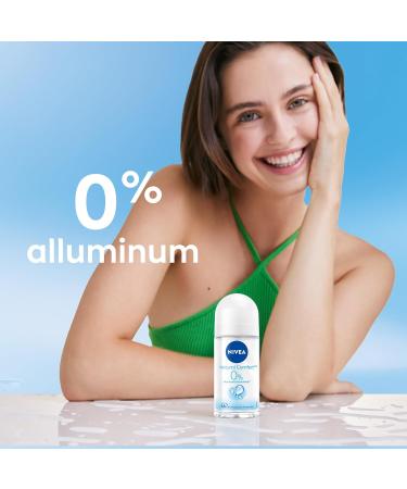 NIVEA Natural Comfort 0% Aluminum 48H Roll-On Deodorant 50ml - Buy Online on SooperMarket.com