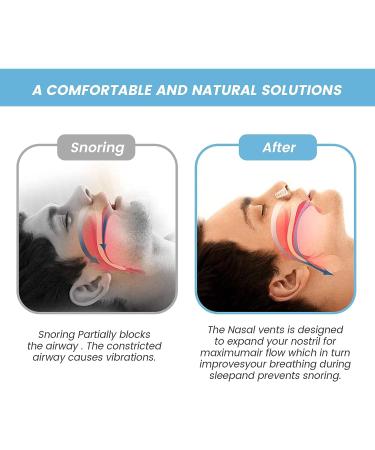 Silicone Magnetic Anti Snoring Nose Clip - Stop Snoring for Quieter, Restful Sleep - Blue - Buy Online on SooperMarket.com