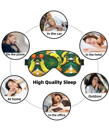 Buy SSIMOO Tropical Banana Leaves Soft Sleep Eye Mask - Breathable Travel Eye Patch for Women | Perfect for Relaxation - Buy Online on SooperMarket.com