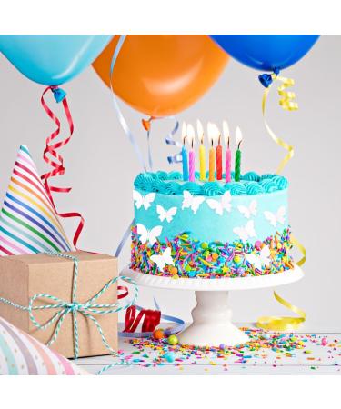 Alegre Edible Butterflies for Cakes - 50 White Decorative Muffin & Birthday Cake Toppers - Buy Online on SooperMarket.com