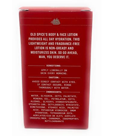 Old Spice Hydrating Body and Face Lotion, Unscented - 4 oz - Buy Online on SooperMarket.com